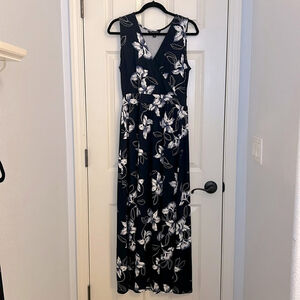 dusty maxi dress Dusty Rose Embroidered Maxi Dress with Long Sleeves